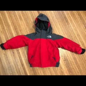 2T red/black coat